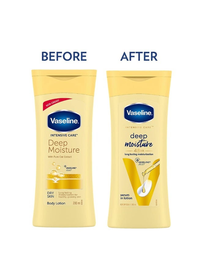 Vaseline Intensive Care Deep Moisture Body Lotion 200 ml (Pack of 2) - Image 4